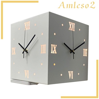 [Amleso2] นาฬิกาแขวนผนังมุม อ่านง่าย สําหรับห้อง ลานบ้าน