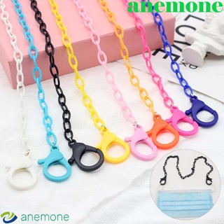 Anemone สายโซ่อะคริลิค คล้องหน้ากากอนามัย รูปหมี สีแคนดี้ แฟชั่นสําหรับผู้หญิง