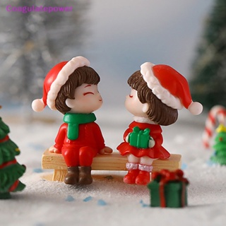 Coa ตุ๊กตาคู่รัก ขนาดเล็ก น่ารัก DIY สําหรับตกแต่งภูมิทัศน์ คริสต์มาส ของขวัญ 1 คู่