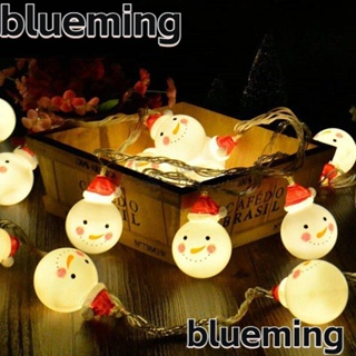Blueming2 สายไฟ LED 10 ดวง ลายสโนว์แมน สําหรับตกแต่งประดับงานปาร์ตี้
