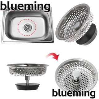 Blueming2 ที่กรองอ่างล้างจาน ครัว เครื่องมือบ้าน สเตนเลส ที่ระบายน้ํา ตาข่าย สิ่งปกคลุม อาหาร ผม หยุด