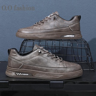 O.O fashion   รองเท้าผ้าใบผู้ชาย รองเท้าลำลองผู้ชาย  ผ้าใบแฟชั่น สไตล์เกาหลี กีฬากลางแจ้ง ทำงาน ลำลอง Trendy ทันสมัย รุ่นใหม่ Unique XBX2390MPE 37Z230910
