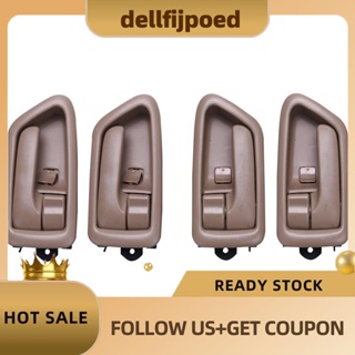 【dellfijpoed】มือจับประตูด้านในซ้ายขวา Fl Fr Rl Rr 69206-Aa010 69205-Aa010 สําหรับ Toyota Camry 1997 1998 1999 2000 2001