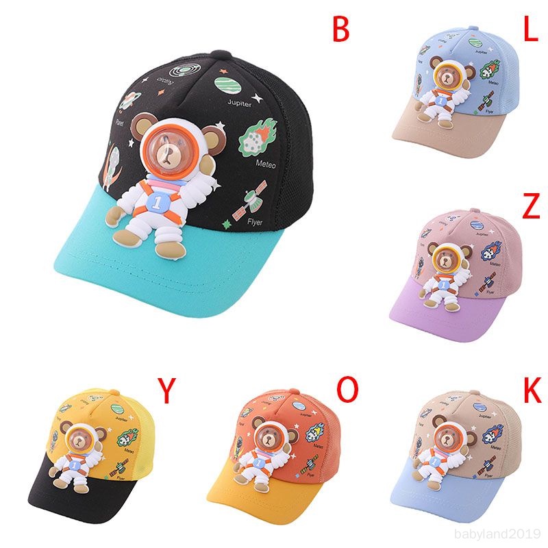 หมวกบังแดด-ลายการ์ตูนหมีน่ารัก-ปรับได้-สําหรับเด็กผู้ชาย-และเด็กผู้หญิง