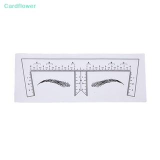 &lt;Cardflower&gt; ไม้บรรทัดลายฉลุ แบบใช้แล้วทิ้ง สําหรับสักคิ้ว 10 ชิ้น