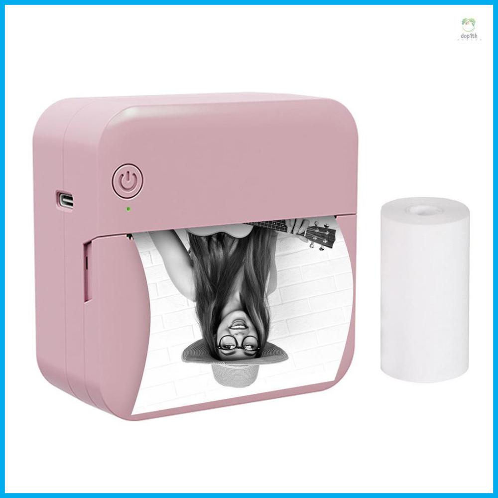 Mini Pocket Thermal Printer Sticker Maker Label Printer 203DPI BT ...