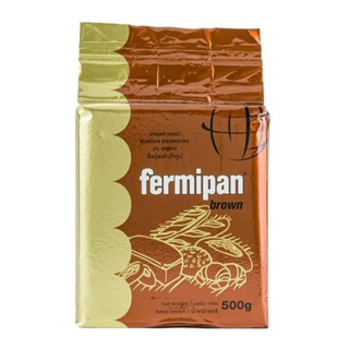 ยีสต์แห้งสำเร็จรูปเฟอร์มิพัน สีน้ำตาล (Fermipan Brand Instant Dry Yeast) (Brown) บรรจุ 500 กรัม (06-0021)