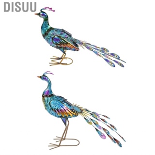 Disuu Peacock Sculpture Light Attractive Solar for Courtyard Outdoor Decoration