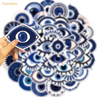 Families&gt; สติกเกอร์ ลายการ์ตูน Turkish Evil Eye Medusa Eye สําหรับติดตกแต่งตู้เย็น แล็ปท็อป กระเป๋าเดินทาง สเก็ตบอร์ด DIY 50 ชิ้น