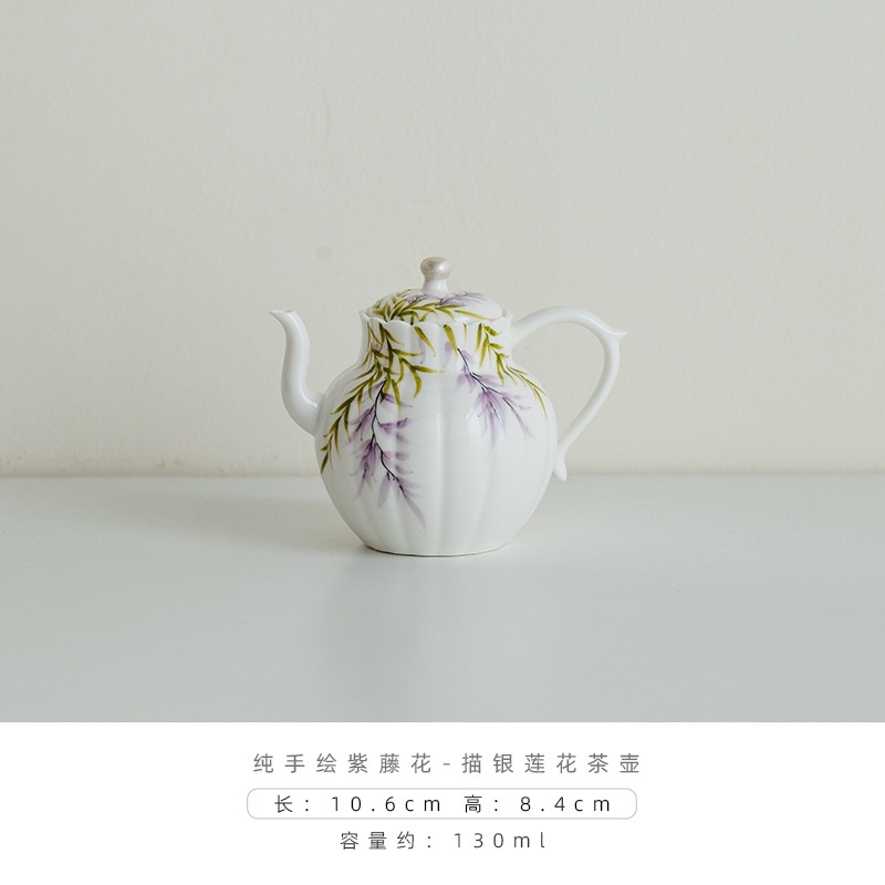 wisteria-ชุดกาน้ําชาเซรามิก-ลายดอกไม้-สไตล์จีน-พร้อมรูกรอง-สีเงิน-a025