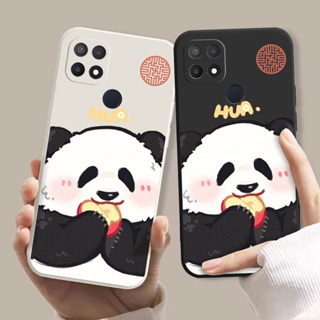 เคส OPPO A15 OPPO A15S OPPO A35 realme C21 realme C25 realme C25S realme C12 realme Narzo 20 realme Narzo 30A กรณีโทรศัพท์การ์ตูนแพนด้าน่ารัก C_A9