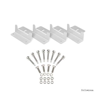 ขายดี ตัวยึดแผงโซลาร์เซลล์ หลังคา รองรับ Z Bracket สําหรับเรือ RV 4 ชิ้น