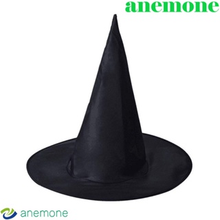 Anemone หมวกออกซฟอร์ด สีดํา สําหรับปาร์ตี้ฮาโลวีน