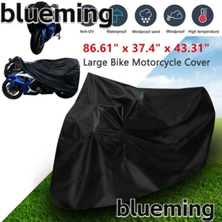 Blueming2 ผ้าคลุมรถมอเตอร์ไซค์ ป้องกันรังสียูวี พับไนลอน กันน้ํา ขนาดใหญ่ ที่เก็บจักรยาน ป้องกันน้ําค้างแข็ง สกูตเตอร์