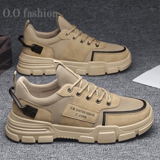 O.O fashion   รองเท้าผ้าใบผู้ชาย รองเท้าลำลองผู้ชาย  ผ้าใบแฟชั่น สไตล์เกาหลี กีฬากลางแจ้ง ทำงาน ลำลอง Unique ins รุ่นใหม่ สวย XYD2390MS4 37Z230910
