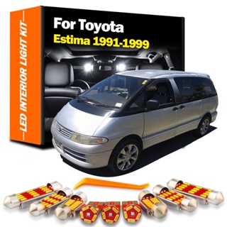 ชุดไฟอ่านหนังสือ LED 10 ชิ้น สําหรับ Toyota Estima 1991 1992 1993 1994 1995 19961997 หลอดไฟ Led 1998 1999 สําหรับรถยนต์