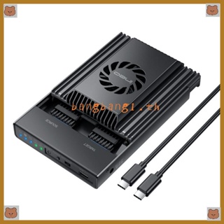 Bang กล่องฮาร์ดดิสก์ SSD USB3 2 M 2 NVME M 2 10Gbps พร้อมพัดลมระบายความร้อน สําหรับ PC