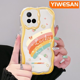 เคสโทรศัพท์มือถือ ซิลิโคนใส กันกระแทก ลายการ์ตูน สีรุ้ง สําหรับ VIVO Y21 2021 Y21G Y33s Y21s Y21e Y21a Y21t T1x 4G