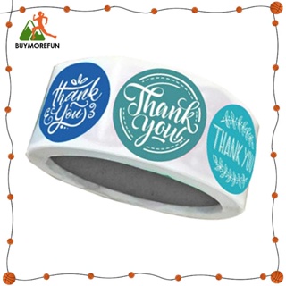 [Buymorefun] สติกเกอร์ Thank You 500 ชิ้น 1 นิ้ว | สติกเกอร์ Thank You อุปกรณ์สําหรับธุรกิจ | สติกเกอร์ ลาย Thank You สําหรับตกแต่งซองจดหมาย ของขวัญ