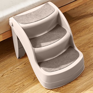 PP สัตว์เลี้ยงบันได 3 ระดับสุนัขขั้นตอนปลอดภัยทนทาน Anti SLIP Easy TO Store PET Ramp สำหรับในร่มกลางแจ้งโซฟารถ