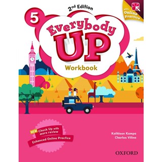 Bundanjai (หนังสือเรียนภาษาอังกฤษ Oxford) Everybody Up 2nd ED 5 : Workbook +Online Practice (P)