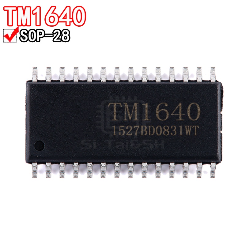 10 ชิ้น TM1640 แพทช์ SOP28 ชิปไดรเวอร์ LED | Shopee Thailand