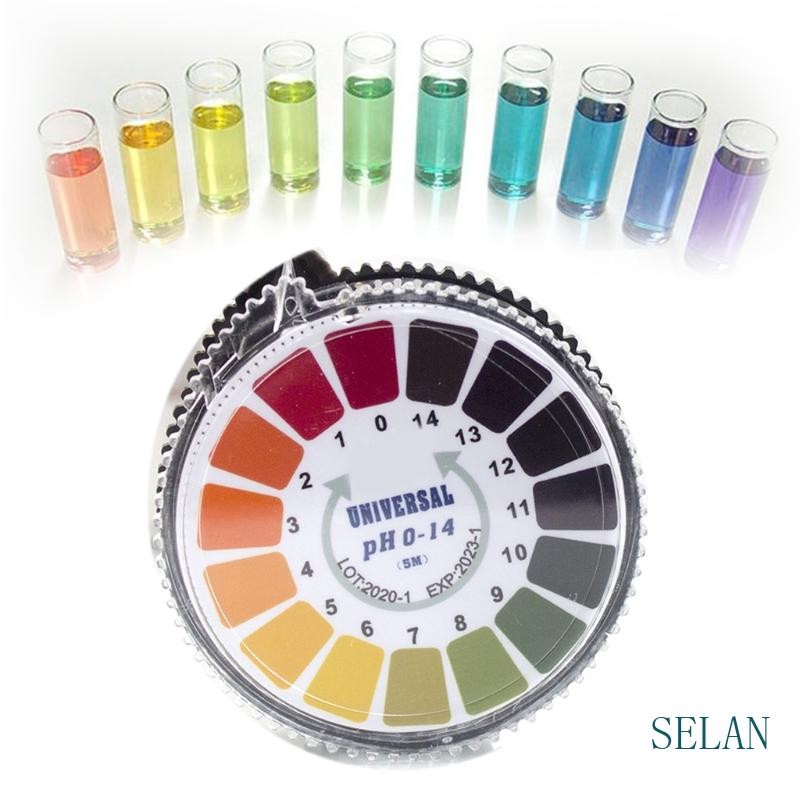 Sel แถบทดสอบ pH สากล แถบทดสอบ pH ม้วน pH วัด pH เต็มรูปแบบ 0-14 ...