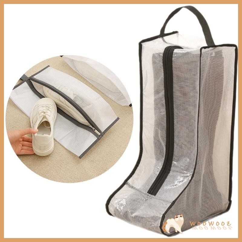 Woow ชุด 2 PVC Boot Organizer กระเป๋าป้องกันฝุ่นรองเท้ากระเป๋ายาง Boot ...