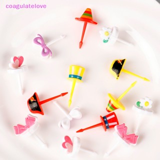 Coagulatelove ส้อมจิ้มผลไม้ ขนมเค้ก ขนมหวาน อาหารกลางวัน เบนโตะ ลายการ์ตูนดอกไม้น่ารัก ขนาดเล็ก อุปกรณ์เสริม สําหรับตกแต่งปาร์ตี้ 6 ชิ้น [ขายดี]