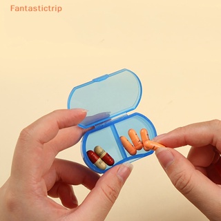 Fantastictrip กล่องเก็บยา แบบ 2 ช่อง ขนาดเล็ก สําหรับเดินทาง