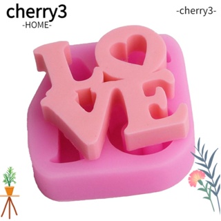 Cherry3 แม่พิมพ์ซิลิโคน รูปหัวใจ สีชมพู ขนาด 9*8.8*2.2 ซม. สําหรับทําเค้กวาเลนไทน์ DIY