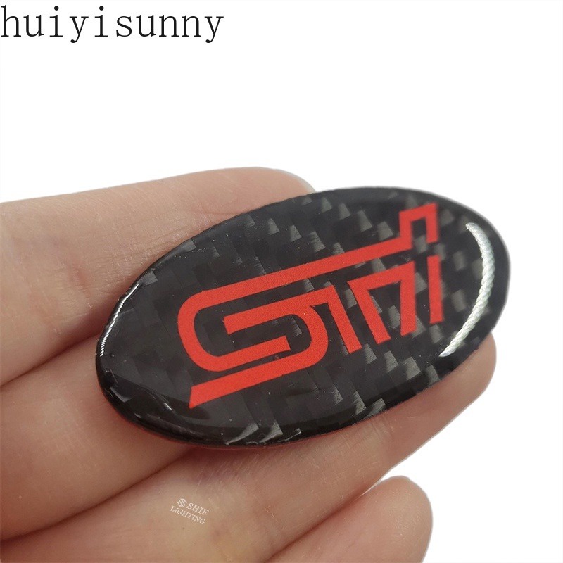 hys-สติกเกอร์คาร์บอนไฟเบอร์-ลายโลโก้-subaru-sti-สําหรับติดตกแต่งพวงมาลัยรถยนต์-subaru-1-ชิ้น