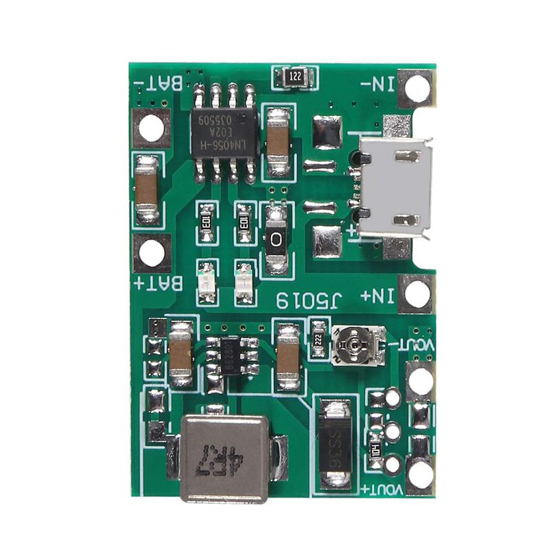 บอร์ดโมดูลชาร์จแบตเตอรี่ลิเธียม-3-7v-4-2v-18650-li-ion-dc-dc-tp4056-diy-5-ชิ้น