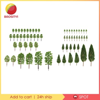 [Baosity1] ต้นไม้สีเขียว สําหรับตกแต่งภูมิทัศน์ ทางรถไฟ