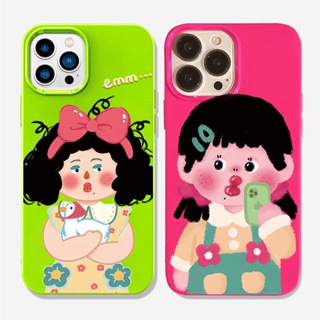 Jelly Cool GirlสำหรับiPhone 11 13 12 14 15 Pro Max XR 7 8 Plus SE 2020 กรณีTPUกันกระแทกครอบคลุม