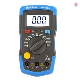 HoldPeak DM6013L Handheld Digital Capacitance Meter with LCD Backlight - Measure Capacitors Easily