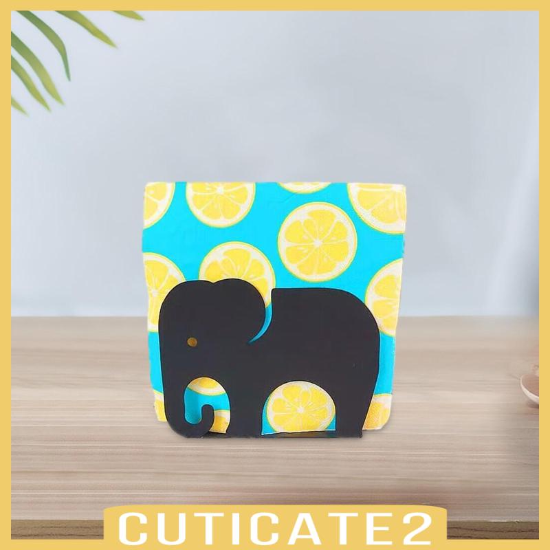 cuticate2-ที่วางผ้าเช็ดปาก-โลหะ-รูปช้าง-สําหรับห้องรับประทานอาหาร