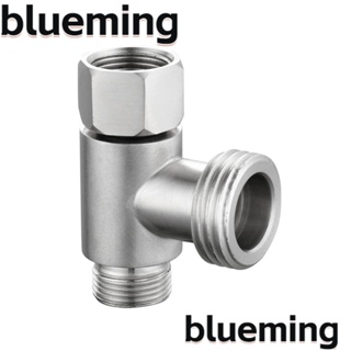 Blueming2 อะแดปเตอร์วาล์วท่อน้ํา สเตนเลส 304 ข้อต่อตัว T 3/8 นิ้ว และ 1/2 นิ้ว สามทาง