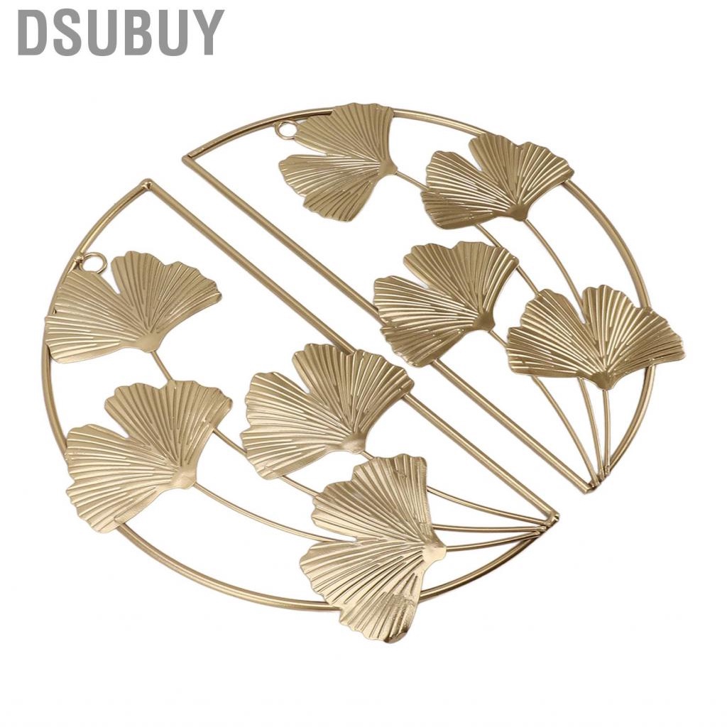 dsubuy-golden-ginkgo-leaf-wall-hanging-decor-iron-art-sculpture