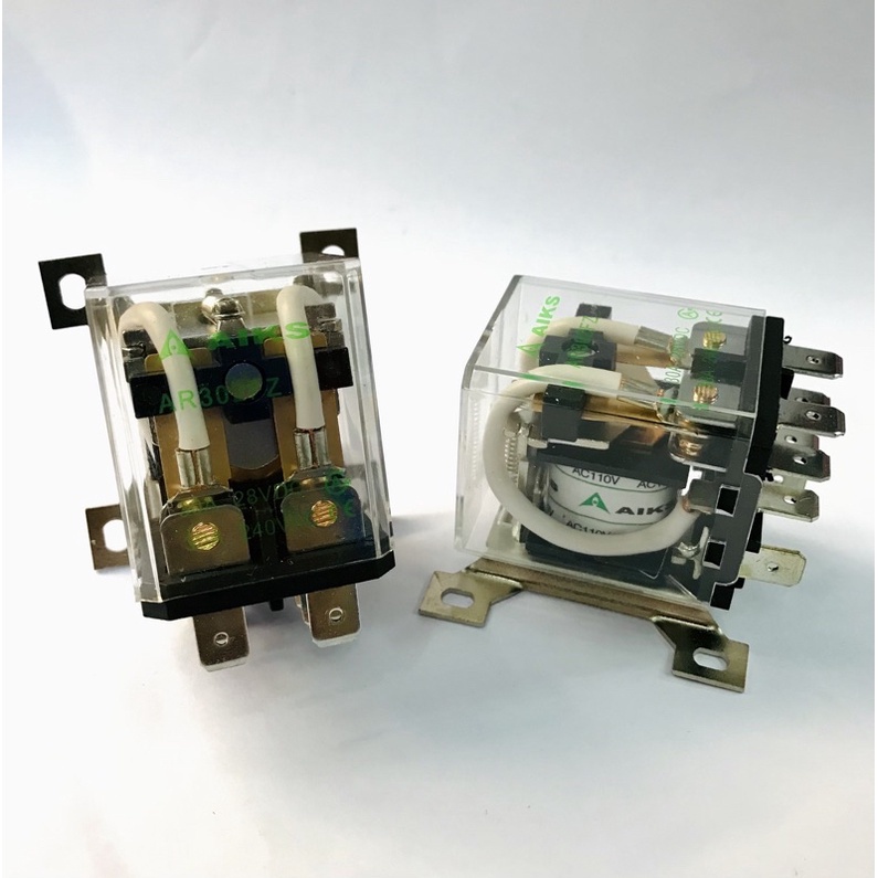 Relay รีเลย์AIKS- AR302 FZ-30A 8 ขา มีไฟ220vAC,110VAC,24VAC,24VDC,12VDC ...