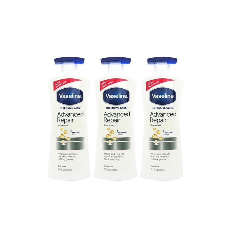 Vaseline Advanced Repair Body Lotion 600ml x Set of 3 (1800ml