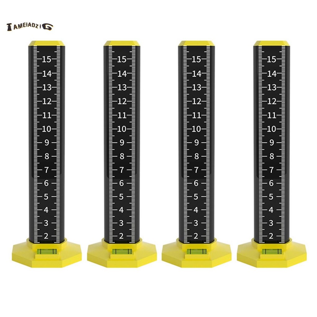 4pcs Leveling Artifact เพดาน Leveling ไม้บรรทัดสองด้าน Equal ความสูงไม้ ...