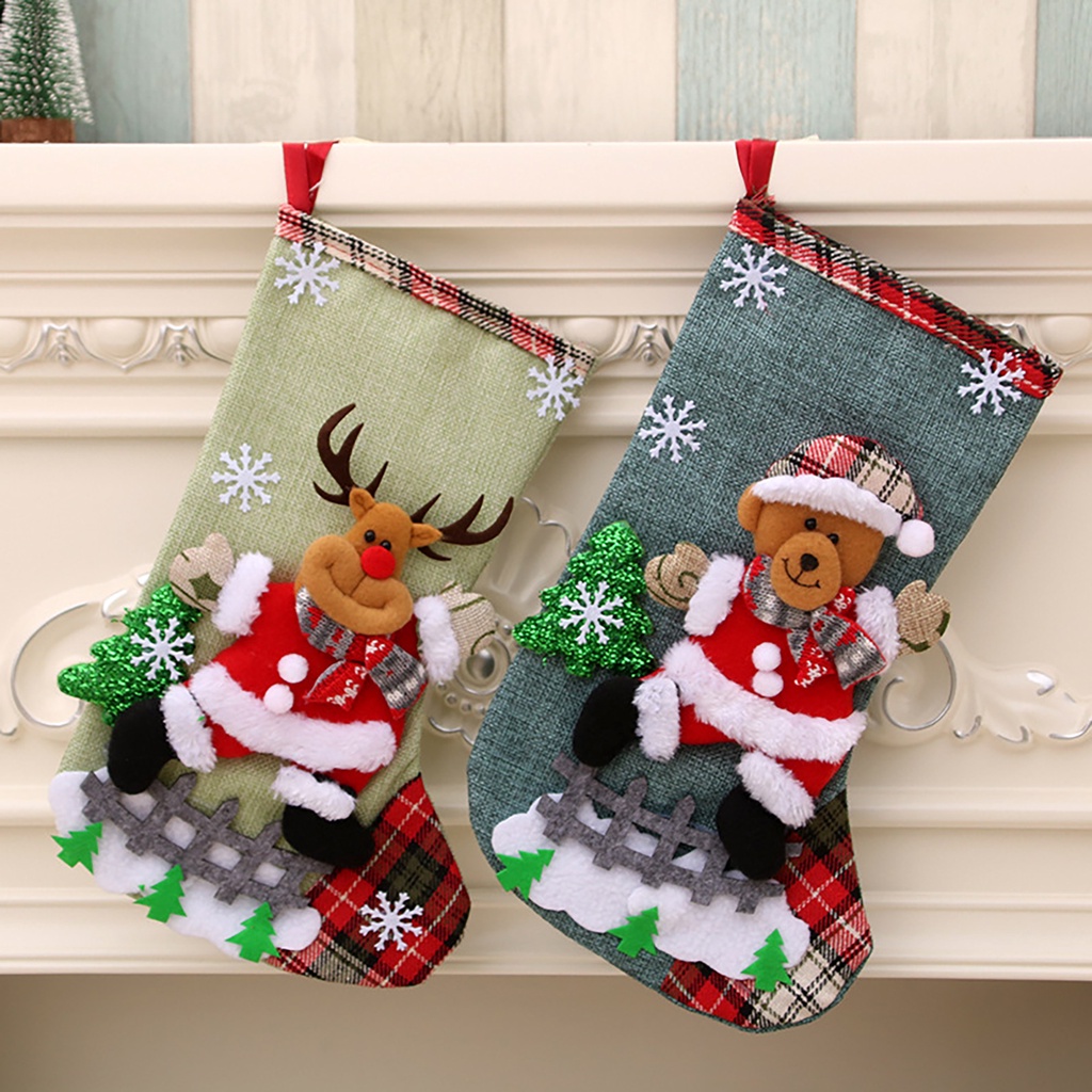 christmas-ถุงขนม-ลายซานตาคลอส-สโนว์แมน-4-แบบ-พร้อมเชือกเส้นเล็ก-สําหรับตกแต่งปาร์ตี้คริสต์มาส-วันหยุด