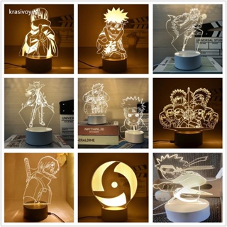 โคมไฟตั้งโต๊ะ LED รูปการ์ตูนนารูโตะ 3D ให้ความอบอุ่น ของขวัญวันเกิด สําหรับตกแต่งห้อง