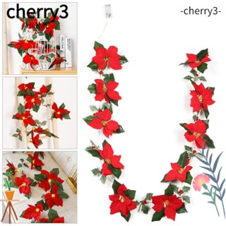 Cherry3 สายไฟหิ่งห้อย ลายดอกไม้ สําหรับตกแต่งต้นคริสต์มาส งานแต่งงาน DIY