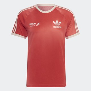 adidas ไลฟ์สไตล์ เสื้อยืด Graphics Mellow Ride Club 3-Stripes ผู้ชาย สีแดง HL9276