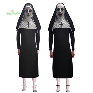 Erck&gt; หน้ากากคอสเพลย์ The Horror Scary Nun Valak น่ากลัว สําหรับผู้ชาย ผู้หญิง เหมาะกับงานปาร์ตี้ฮาโลวีน