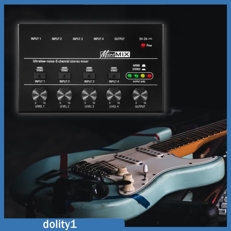 dolity1-เครื่องผสมเสียง-คอนโซลควบคุมระดับเสียง-เสียงรบกวนต่ํา-4-ช่อง-สําหรับไลฟ์สด-และสตูดิโอ