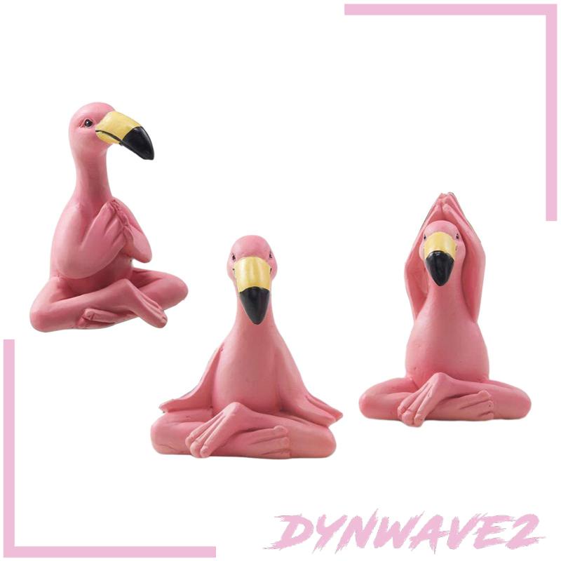 dynwave2-ฟิกเกอร์รูปปั้นนกฟลามิงโก้-สีชมพู-สไตล์โมเดิร์น-สําหรับตกแต่งห้องนั่งเล่น-หอพัก-ออฟฟิศ-3-ชิ้น