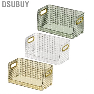 Dsubuy Cosmetics Container  PET Makeup Storage Box Slip Resistant Geometric Pattern for Home